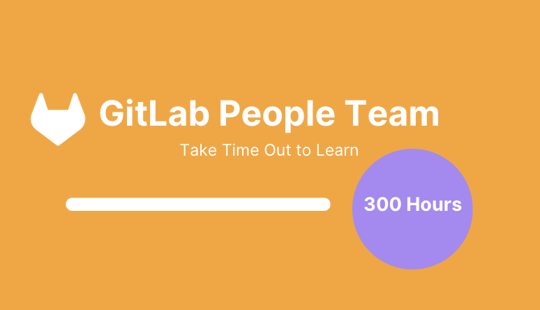 visual progress bar for People team hours spent learning