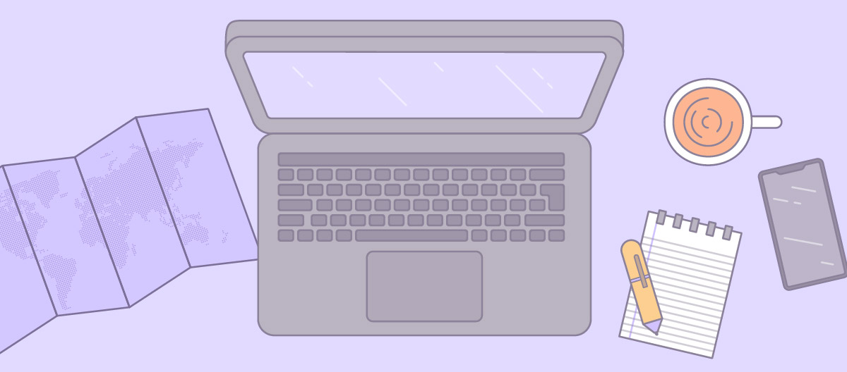 GitLab all-remote laptop illustration