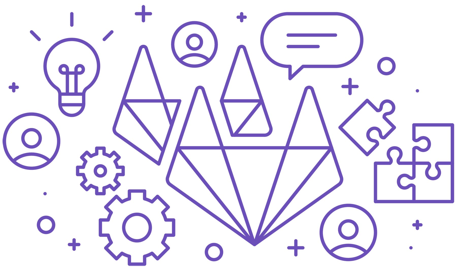 GitLab collaboration illustration