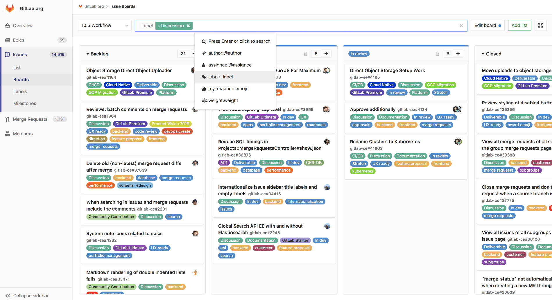 Example Backlog