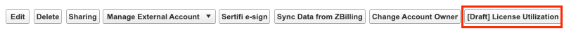 License Utilization Button On Account Layout