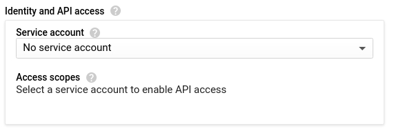 No Service Account