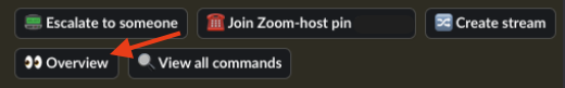 Incident channel overview
