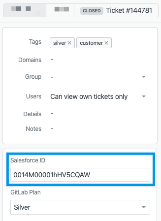 Salesforce ID in Zendesk organization