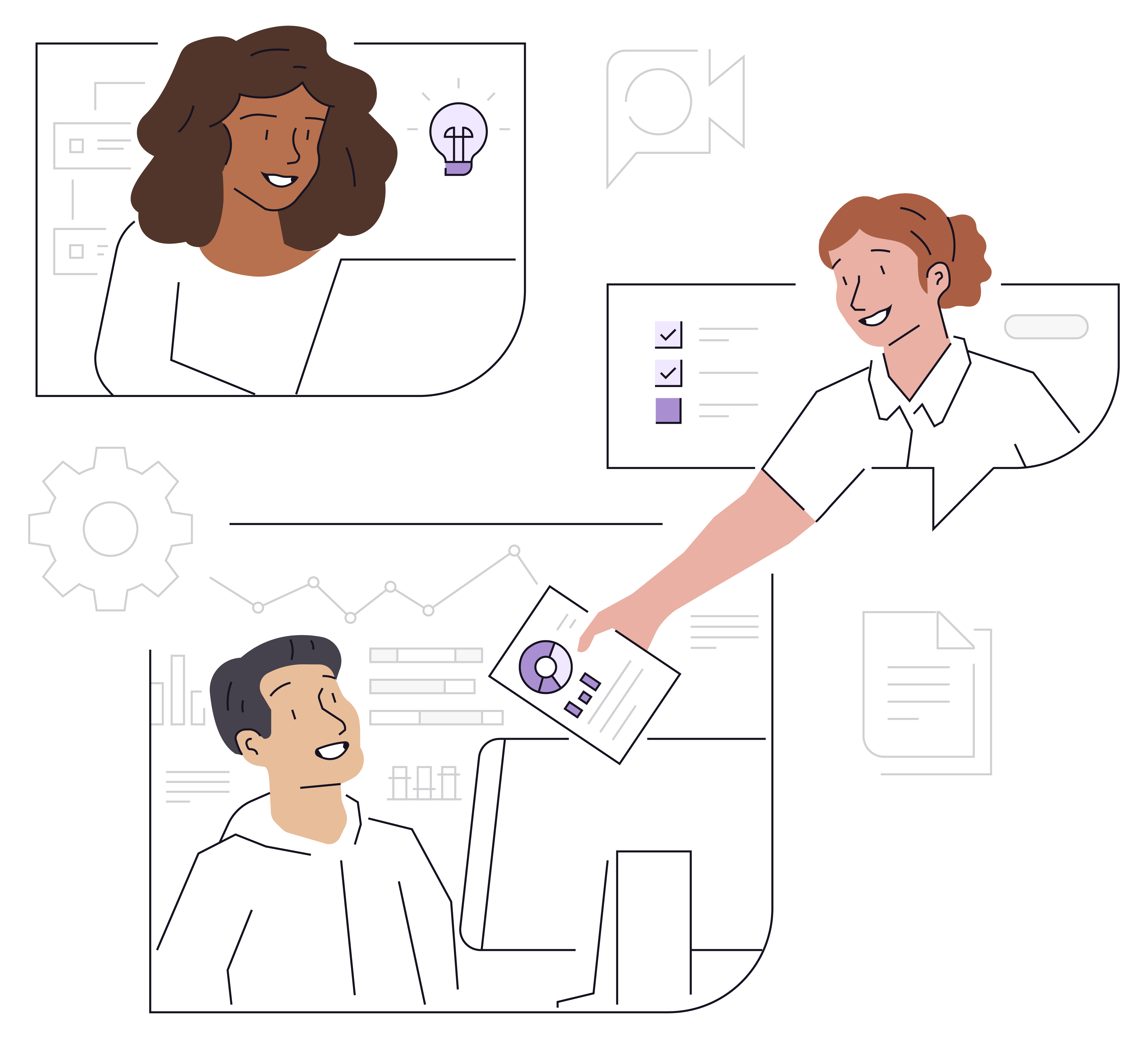 GitLab TeamOps teamwork illustration